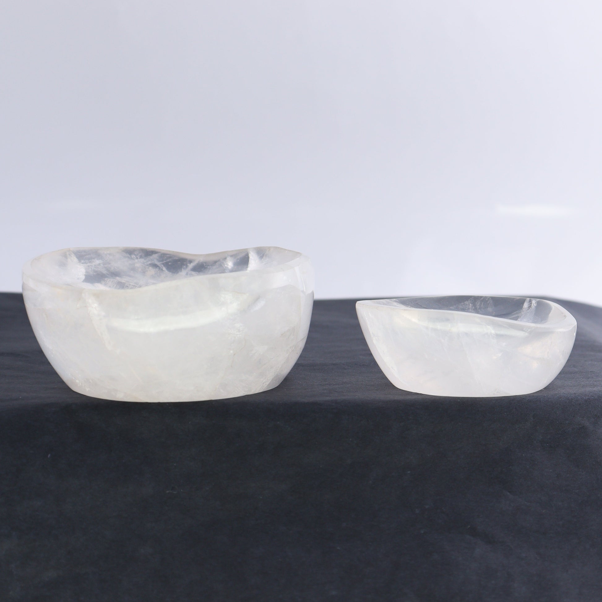 Clear Quartz Bowls Set of 6 - Expert Wholesale and Supplier of Wholesale Crystals & Bulk Gemstones, ["Bowls","Clear Quartz","Madagascar","Quartz"]