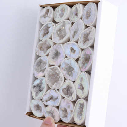 One Aura Quartz Geodes Flat Blind