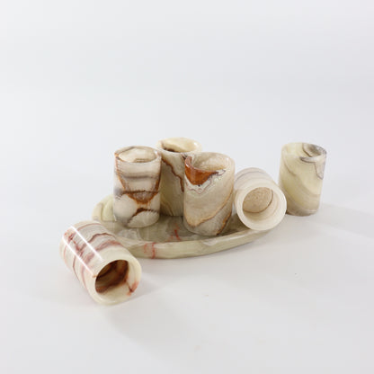 Green Onyx Shot Glasses Set of 6 - Expert Wholesale and Supplier of Wholesale Crystals & Bulk Gemstones, []