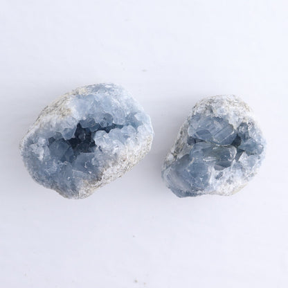 Celestite Clusters Set of 8