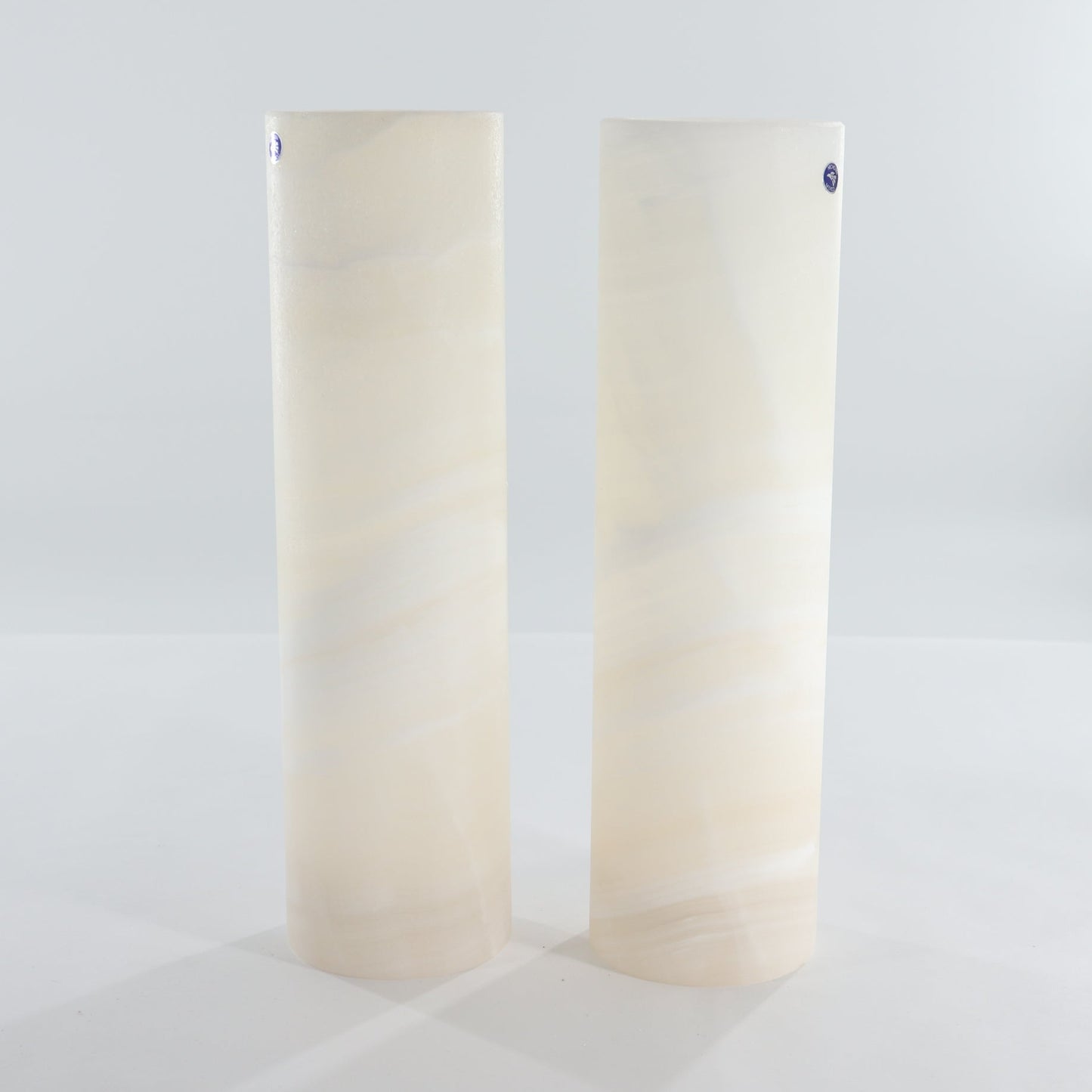 One 12" White Polished Top Onyx Lamp Blind
