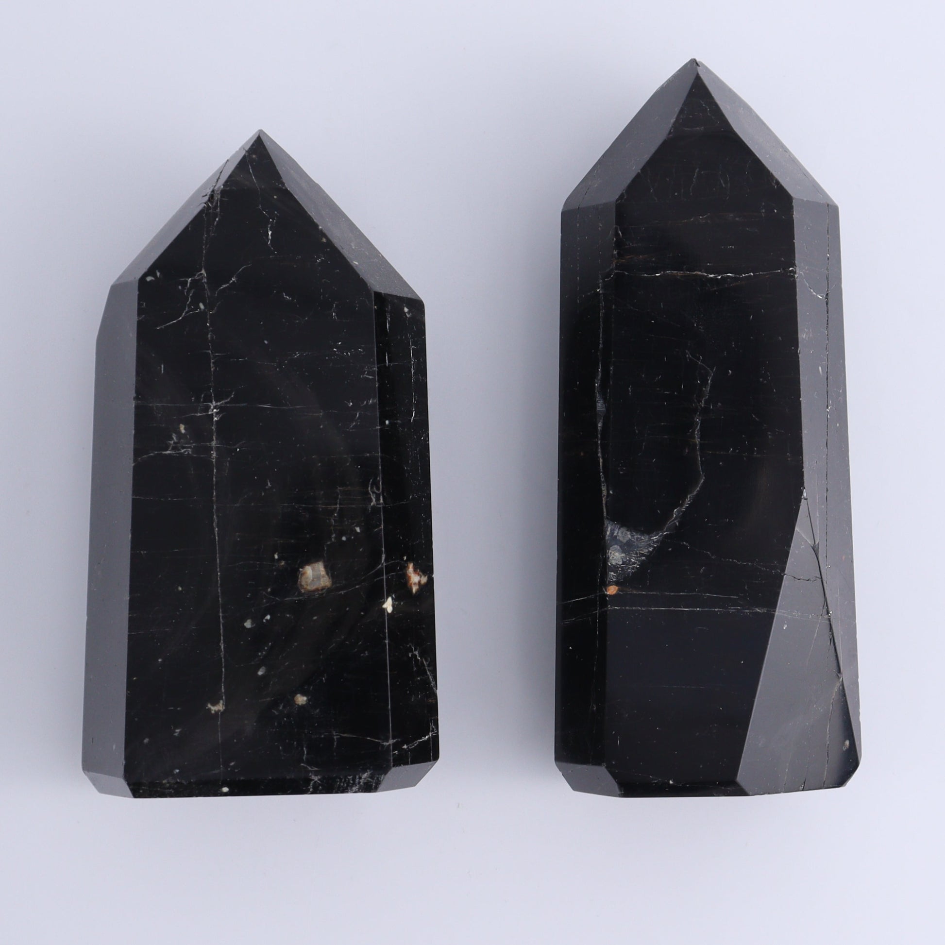 Tourmaline Towers Set of 6 - Expert Wholesale and Supplier of Wholesale Crystals & Bulk Gemstones, ["Black Tourmaline","Brazil","close_70","Tourmaline","Towers"]