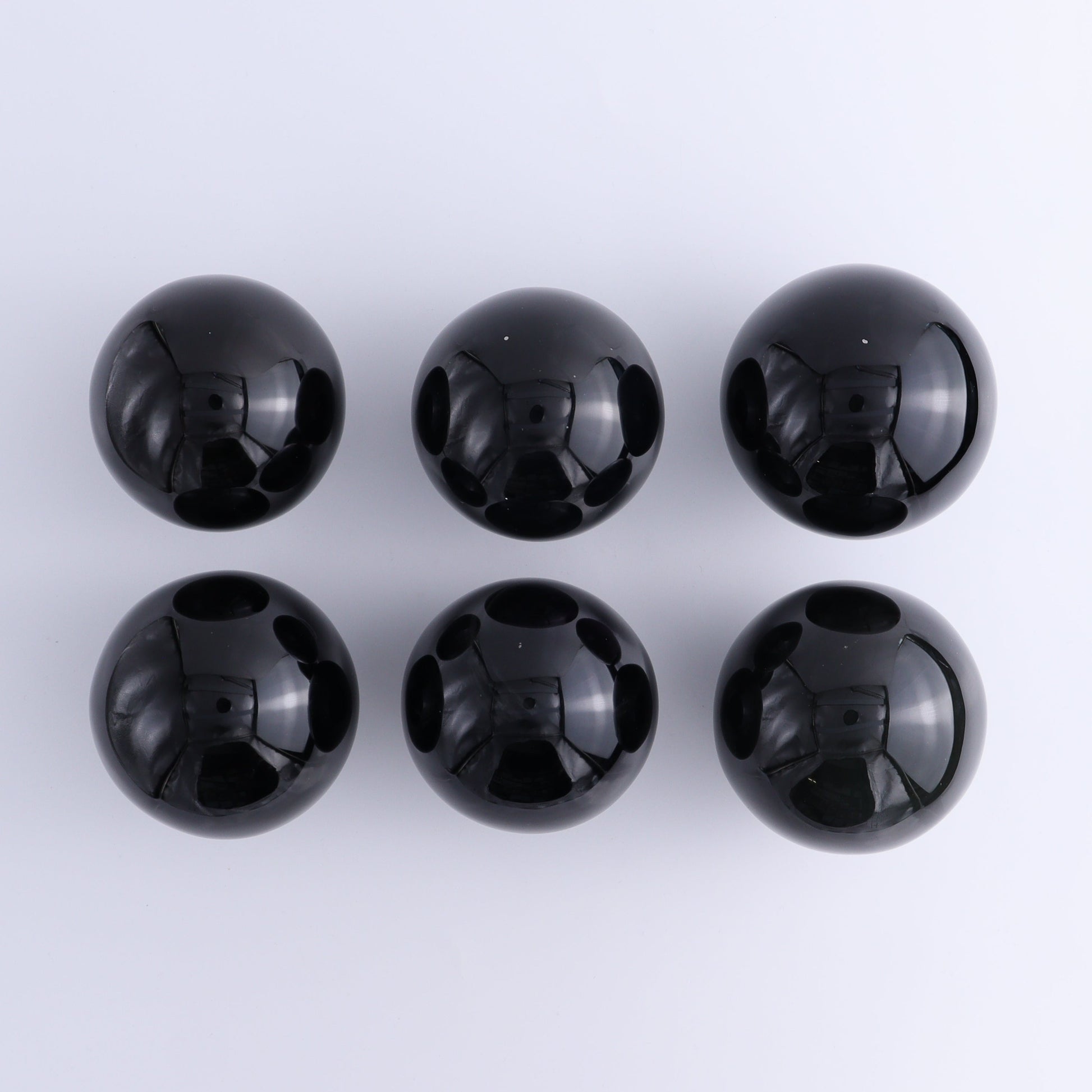 Obsidian Spheres Set of 6 - Expert Wholesale and Supplier of Wholesale Crystals & Bulk Gemstones, ["Mexico","Obsidian","Spheres"]