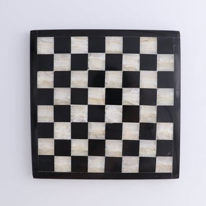 Small Onyx and Marble Chess Set (Black and White) - Expert Wholesale and Supplier of Wholesale Crystals & Bulk Gemstones, ["Black Marble","Catalog Onyx","Marble","onyx"]