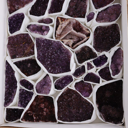 Amethyst Flat of 35 - Expert Wholesale and Supplier of Wholesale Crystals & Bulk Gemstones, ["Amethyst","Clusters","Flats"]