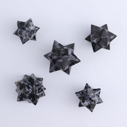 Indigo Gabbro Stars Set of 19 & 1 Cut Base Star