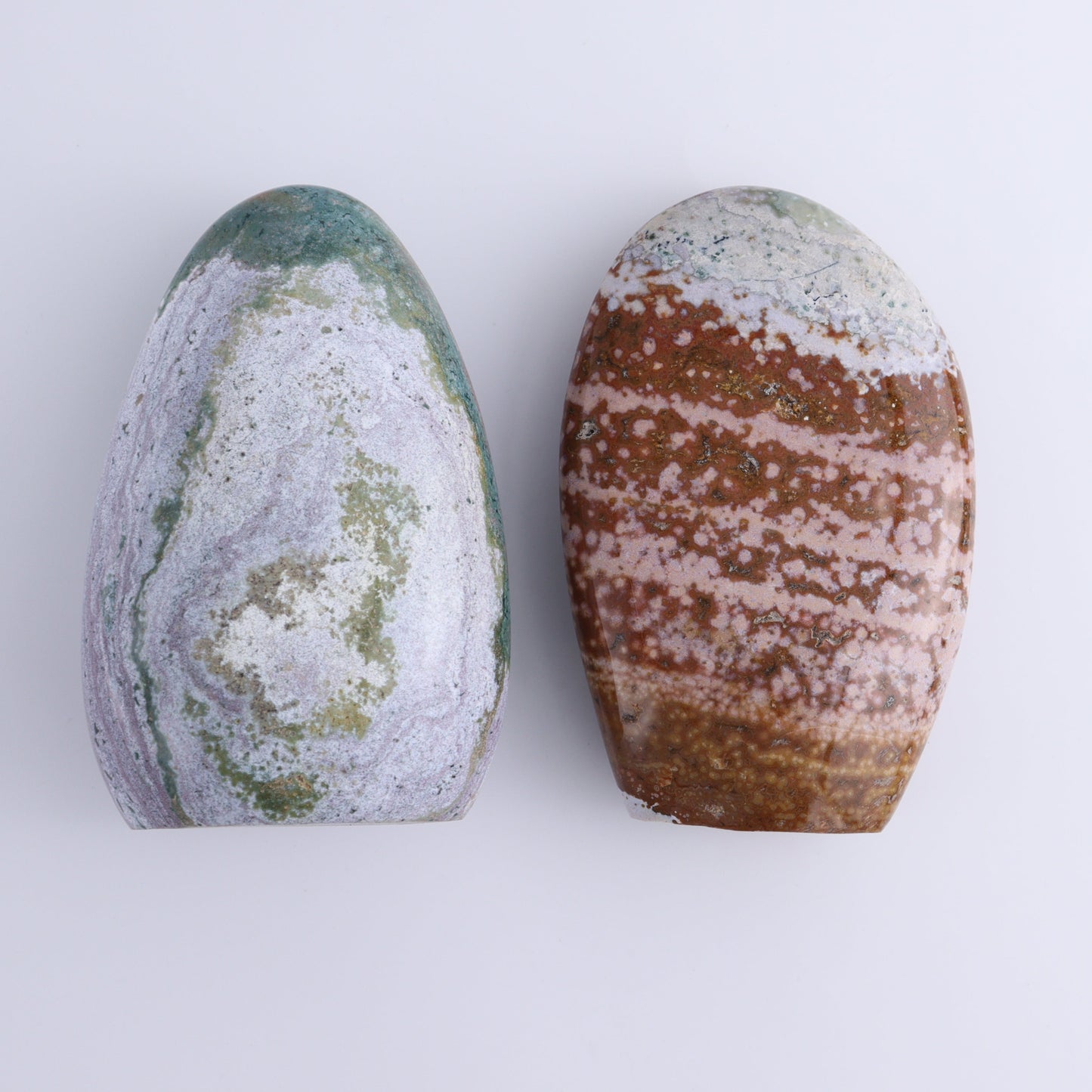 Ocean Jasper Set of 2 - Expert Wholesale and Supplier of Wholesale Crystals & Bulk Gemstones, ["Freeforms","jasper","Ocean Jasper"]