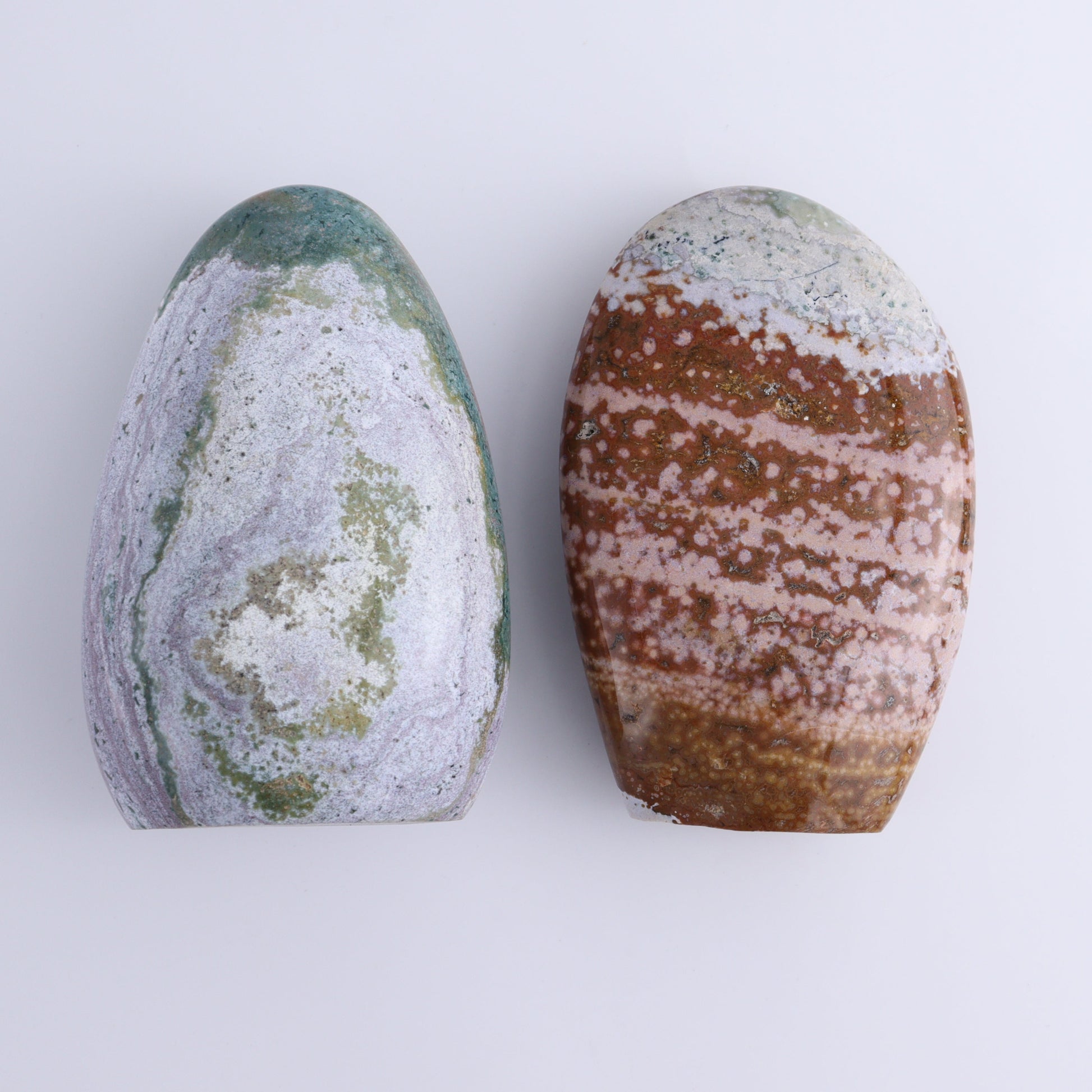 Ocean Jasper Set of 2 - Expert Wholesale and Supplier of Wholesale Crystals & Bulk Gemstones, ["Freeforms","jasper","Ocean Jasper"]