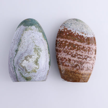 Ocean Jasper Set of 2 - Expert Wholesale and Supplier of Wholesale Crystals & Bulk Gemstones, ["Freeforms","jasper","Ocean Jasper"]