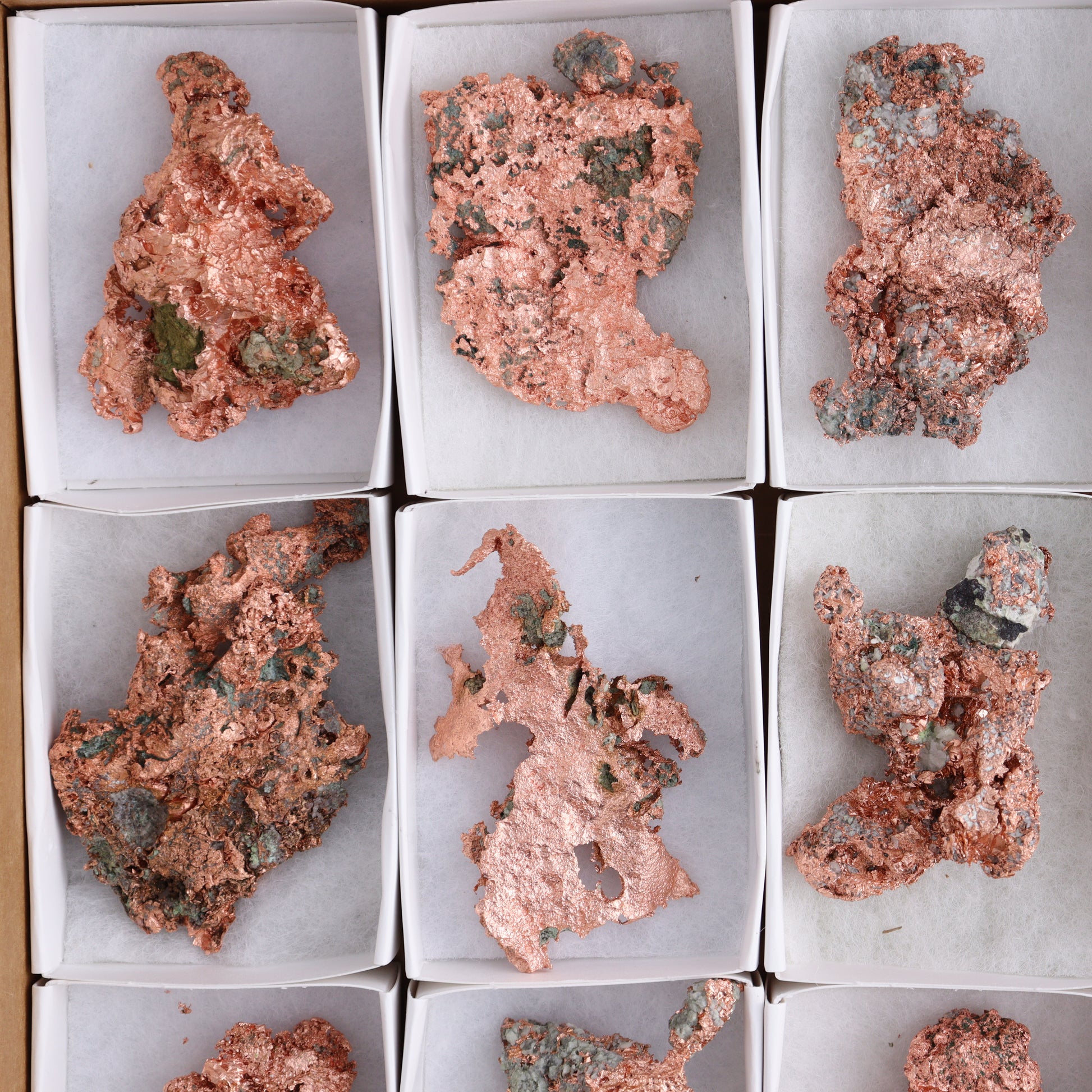 Native Copper Flat of 9 - Expert Wholesale and Supplier of Wholesale Crystals & Bulk Gemstones, ["copper","Freeforms","Native Copper","United States"]
