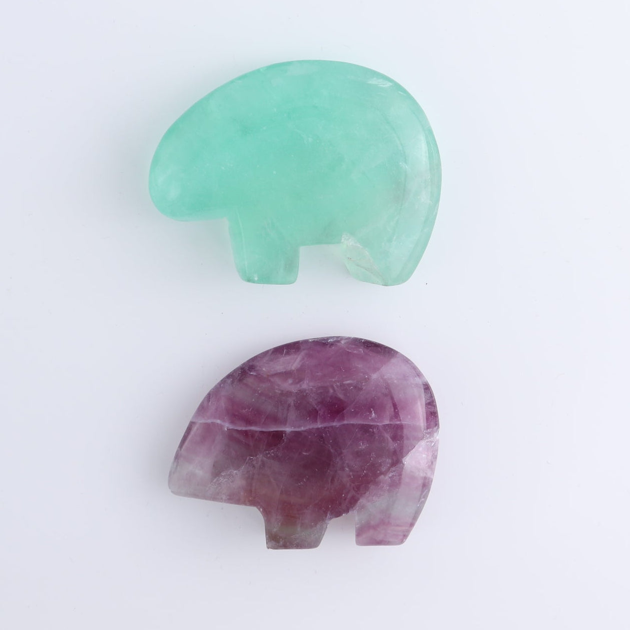 Imperfect Fluorite Bears set of 6