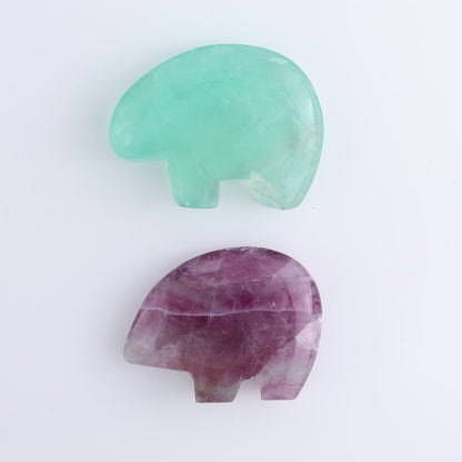 Imperfect Fluorite Bears set of 6