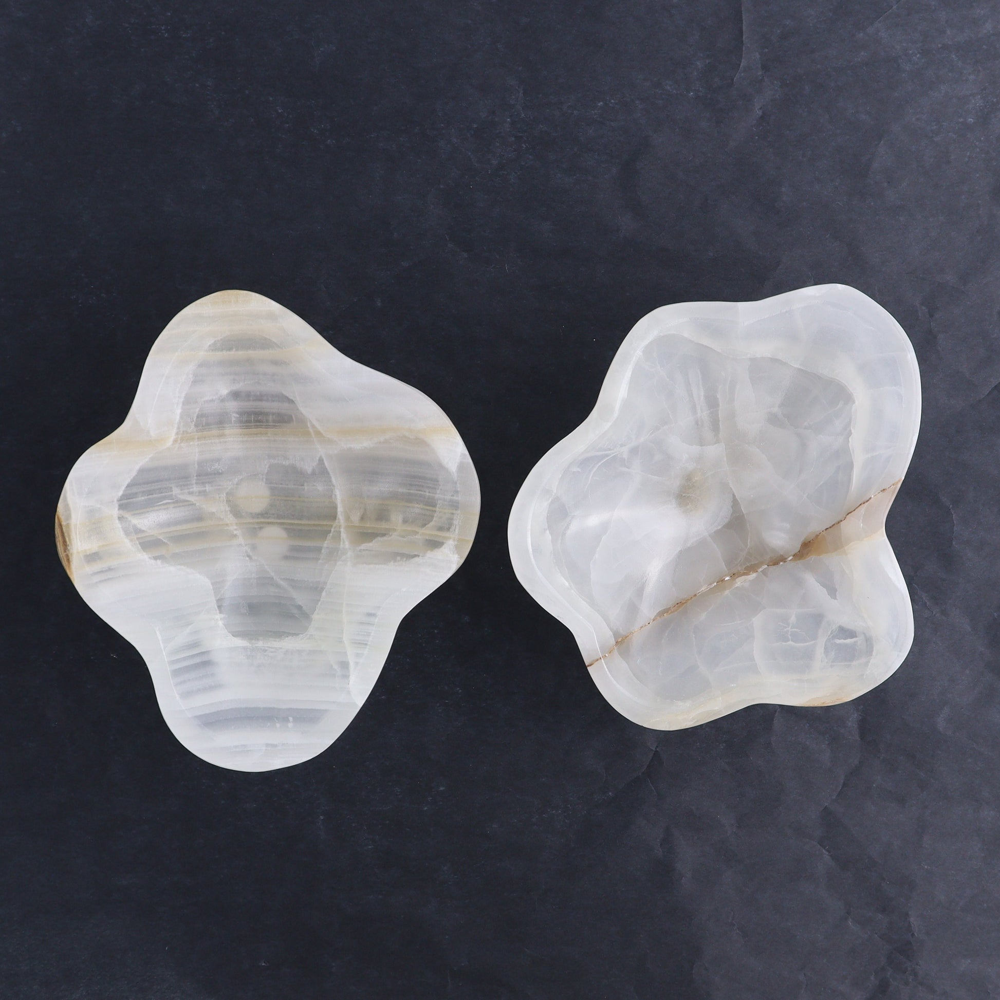 One Mexican Onyx/Calcite White Honey Irregular Bowl - Expert Wholesale and Supplier of Wholesale Crystals & Bulk Gemstones, ["bowl","Bowls","Calcite","Catalog Onyx","Decorative Dish","Mexico","onyx"]