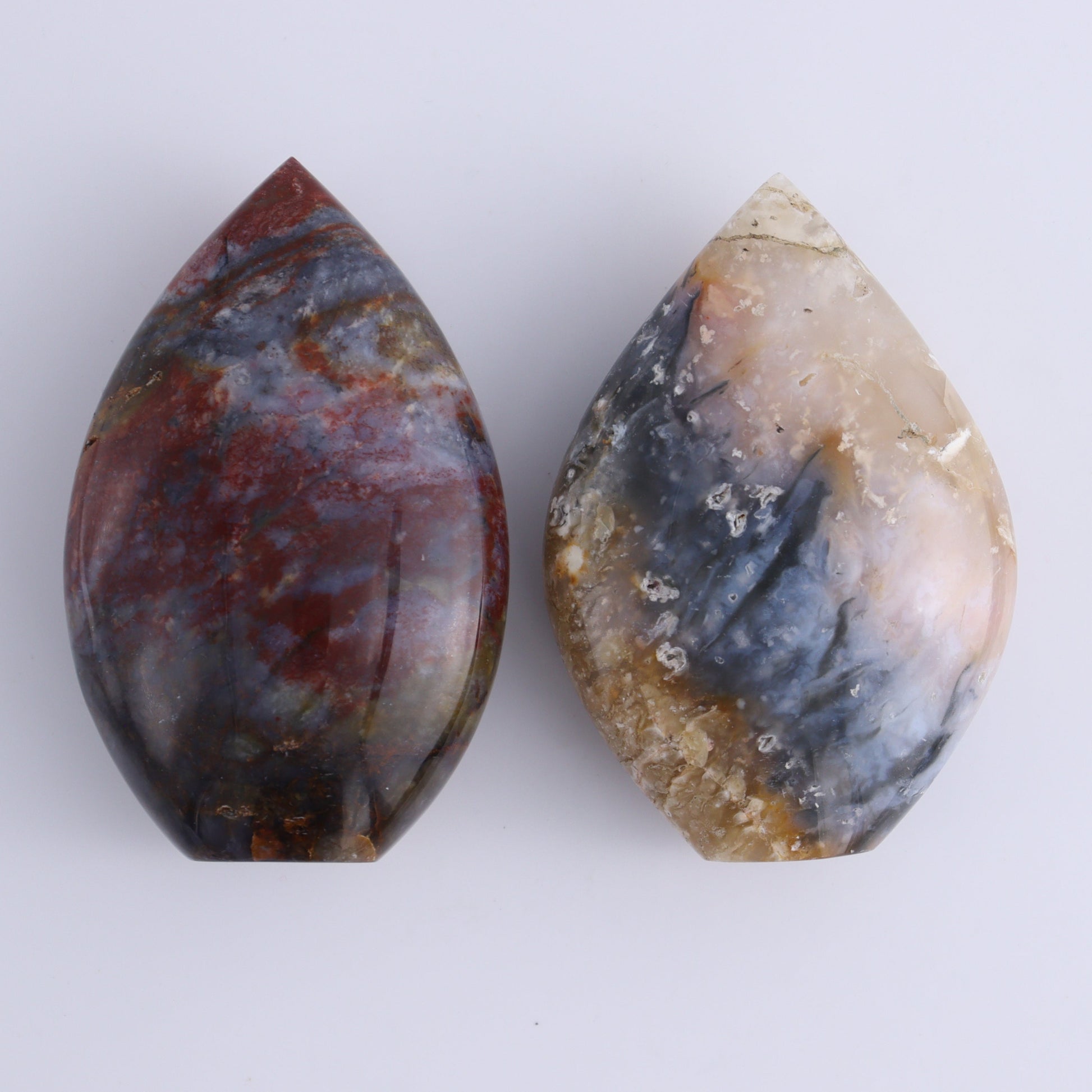 Maligano Jasper Mixed Carvings Set of 7 - Expert Wholesale and Supplier of Wholesale Crystals & Bulk Gemstones, ["Flower","Freeform","Freeforms","Hearts","Indonesia","Maligno Jasper","moons"]