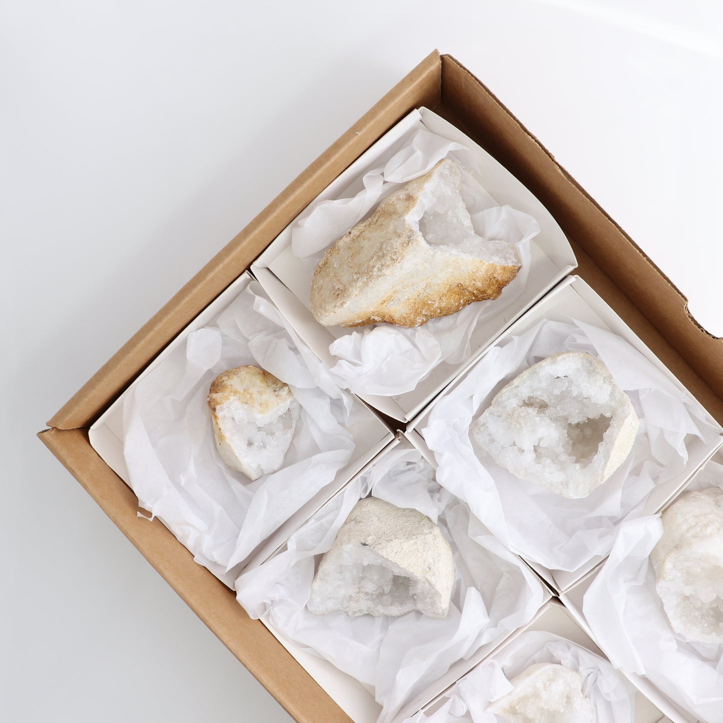 Quartz Geodes Set of 7