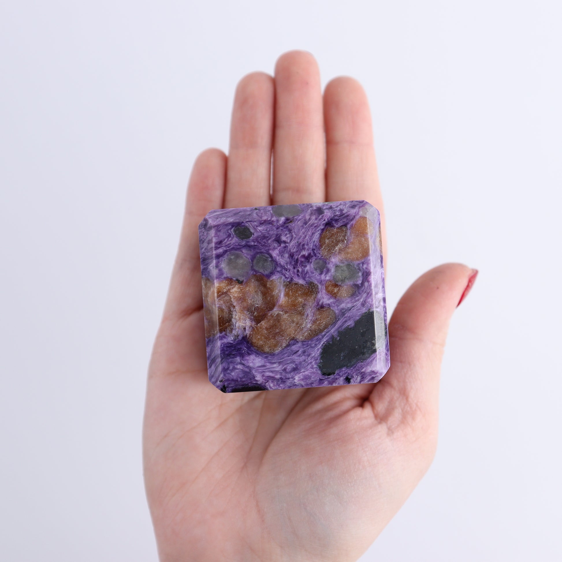 Charoite Cubes Set of 4 - Expert Wholesale and Supplier of Wholesale Crystals & Bulk Gemstones, ["Charoite","Cubes","Russia"]