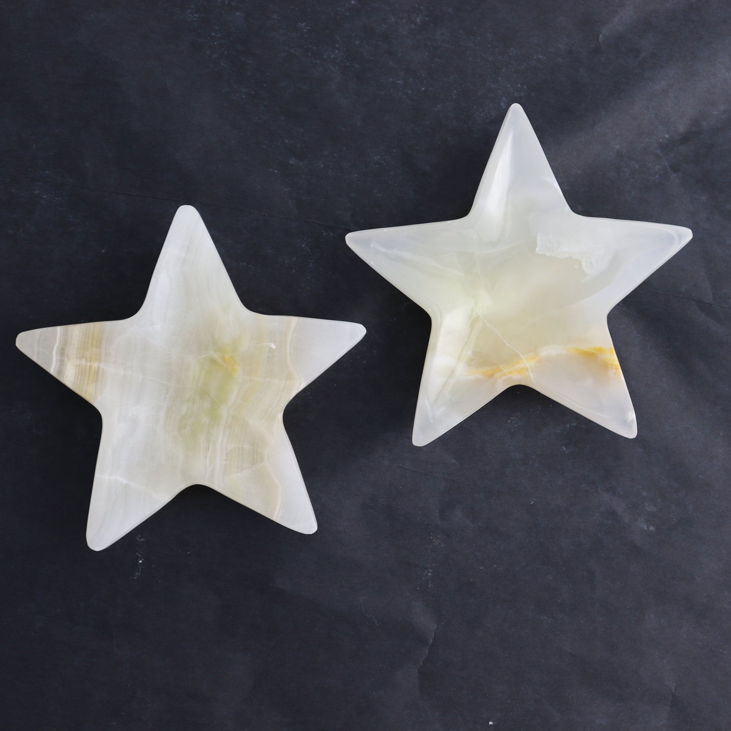 Onyx Star Dish Set of 5 - Expert Wholesale and Supplier of Wholesale Crystals & Bulk Gemstones, ["Catalog Onyx","Mexico","onyx","stars"]