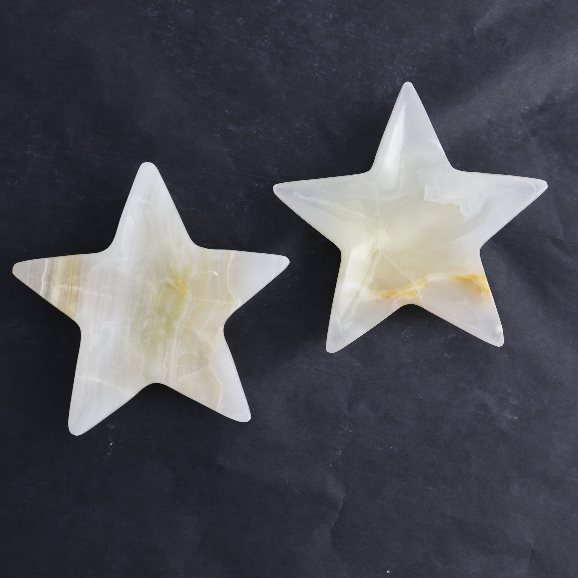 Onyx Star Dish Set of 5 - Expert Wholesale and Supplier of Wholesale Crystals & Bulk Gemstones, ["Catalog Onyx","Mexico","onyx","stars"]