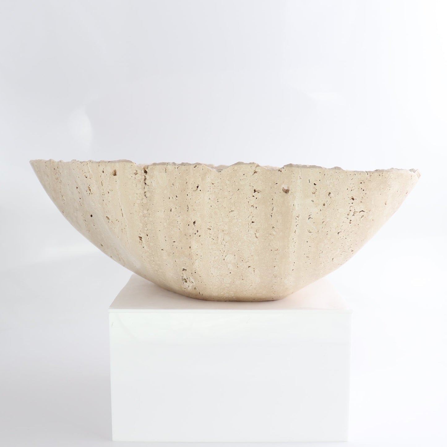 Mexican Travertine Bowl 14"