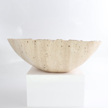 Mexican Travertine Bowl 14"