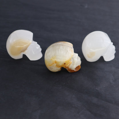 Onyx Skulls Set of 6 - Expert Wholesale and Supplier of Wholesale Crystals & Bulk Gemstones, ["Mexico","onyx","Skulls"]