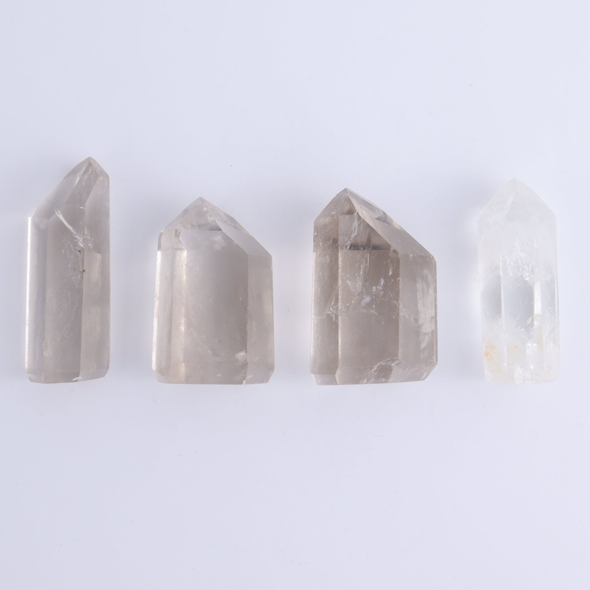 Smoky Quartz Towers Set of 21 - Expert Wholesale and Supplier of Wholesale Crystals & Bulk Gemstones, ["Points","Quartz","Smoky Quartz","Towers"]
