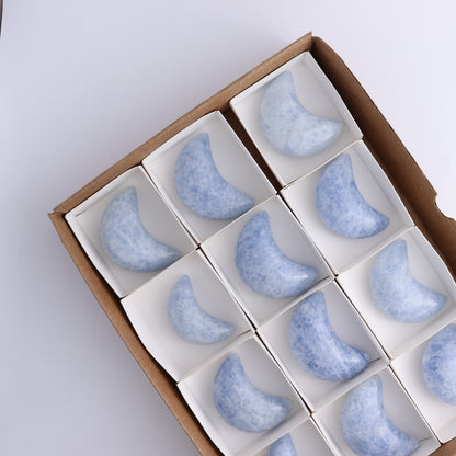 Blue Calcite Moons Set of 12 - Expert Wholesale and Supplier of Wholesale Crystals & Bulk Gemstones, ["Blue Calcite","Calcite","moons"]