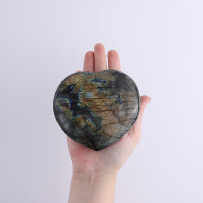 Labradorite Hearts Set of 2 - Expert Wholesale and Supplier of Wholesale Crystals & Bulk Gemstones, ["Hearts","Labradorite","Madagascar"]