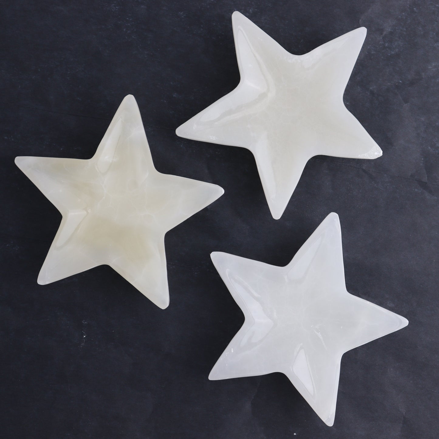 Onyx Star Dish Set of 5 - Expert Wholesale and Supplier of Wholesale Crystals & Bulk Gemstones, ["Catalog Onyx","Mexico","onyx","stars"]