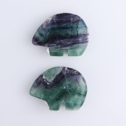 Imperfect Fluorite Bears set of 6
