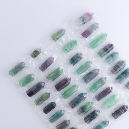 Fluorite Towers Pack of 36 - Expert Wholesale and Supplier of Wholesale Crystals & Bulk Gemstones, ["China","Fluorite","Towers"]