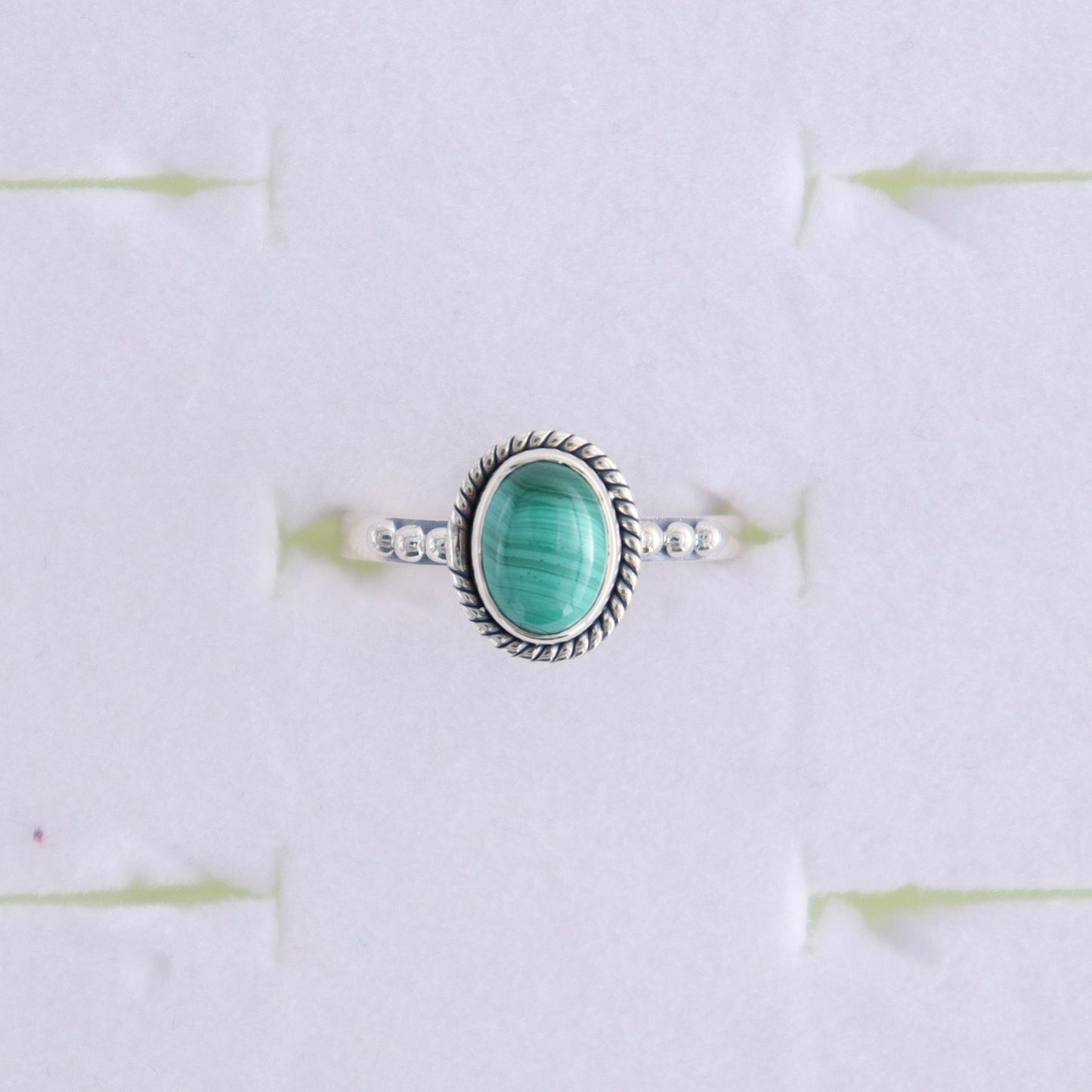Malachite Rings Set of 7 (Ring Holders Not Included) - Expert Wholesale and Supplier of Wholesale Crystals & Bulk Gemstones, ["Malachite","Ring","rings","sterling silver"]