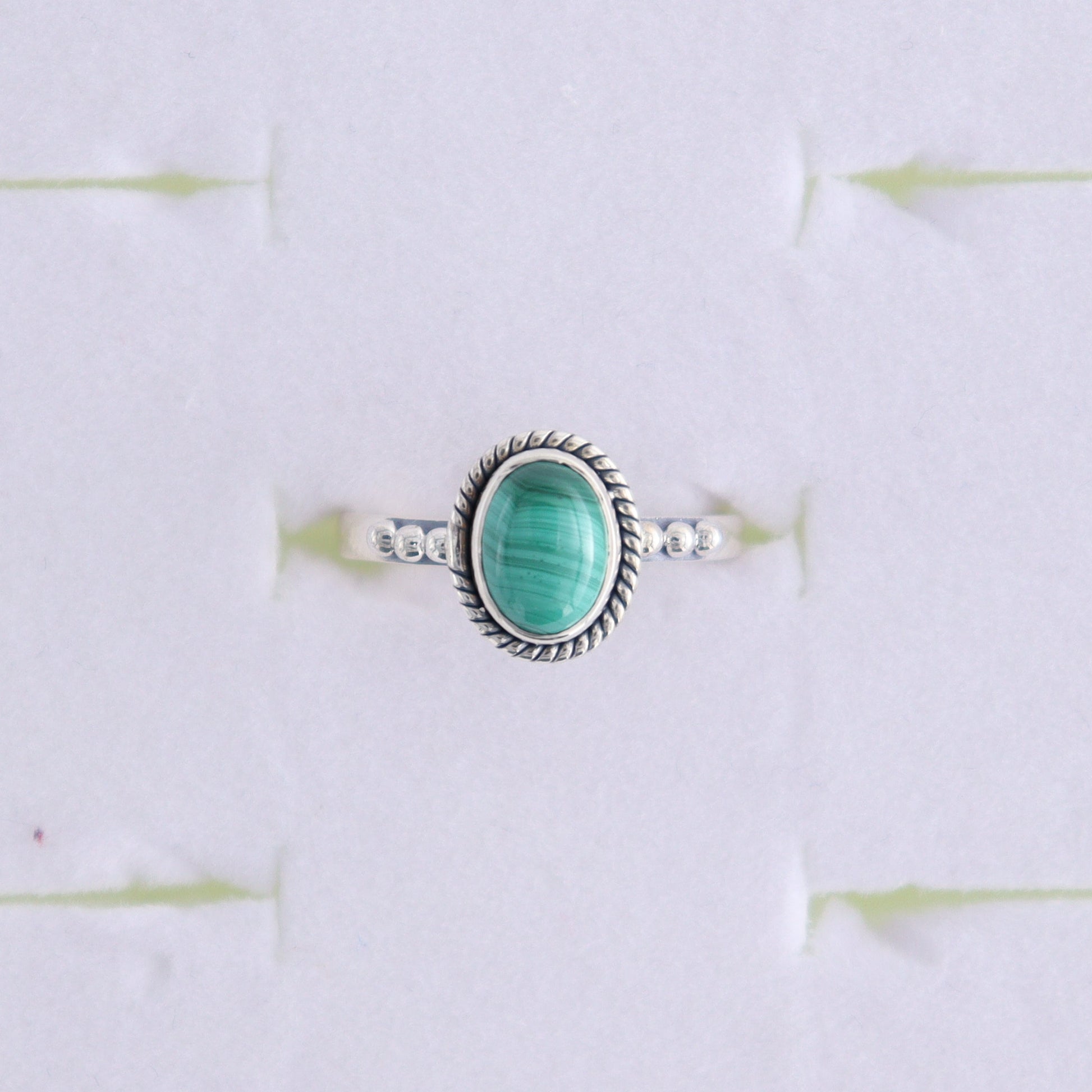 Malachite Rings Set of 7 (Ring Holders Not Included) - Expert Wholesale and Supplier of Wholesale Crystals & Bulk Gemstones, ["Malachite","Ring","rings","sterling silver"]