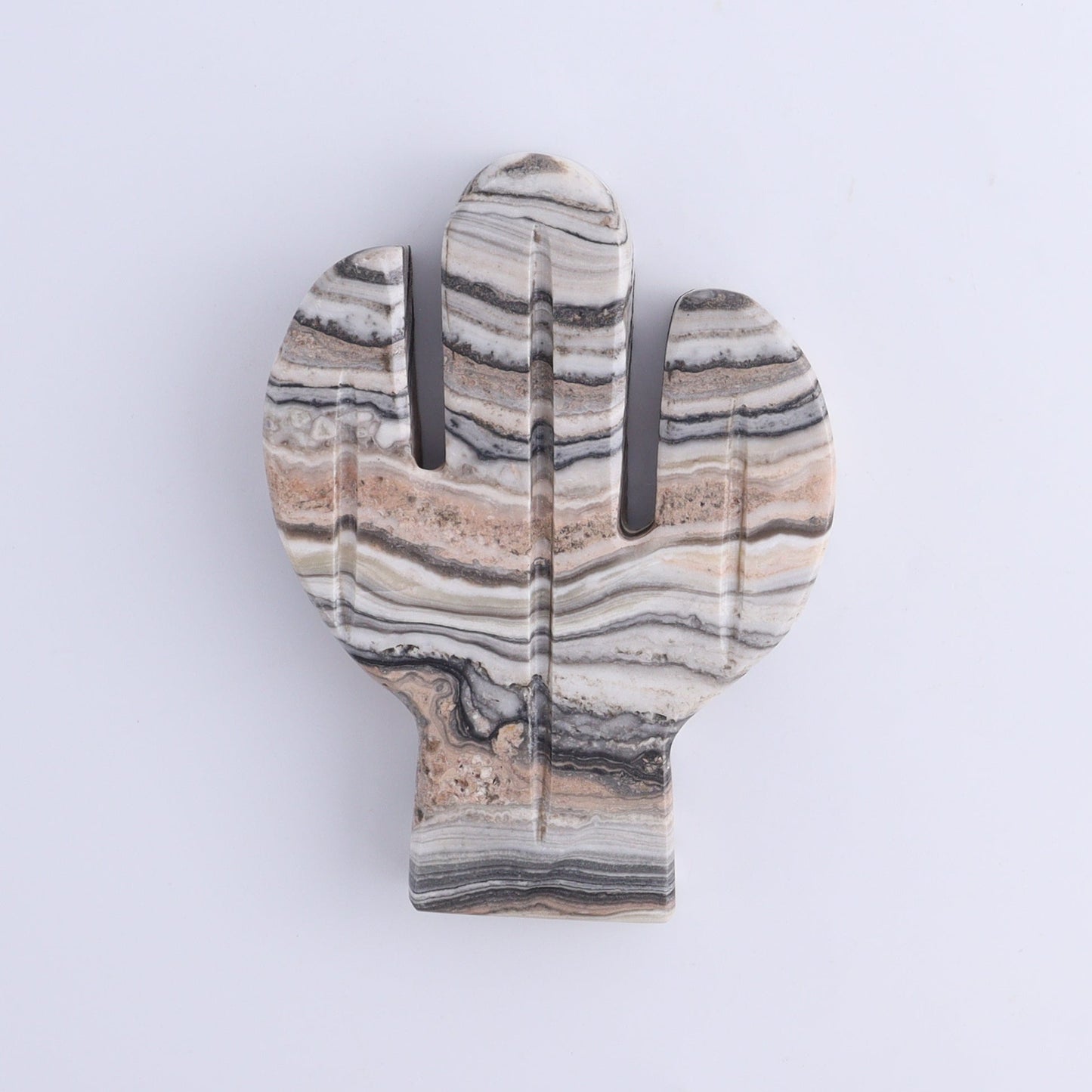 One Cactus Mexican Onyx/Calcite White & Pink Zebra 12 cm - Expert Wholesale and Supplier of Wholesale Crystals & Bulk Gemstones, ["Cactus","Calcite","Catalog Onyx","Mexico","onyx"]