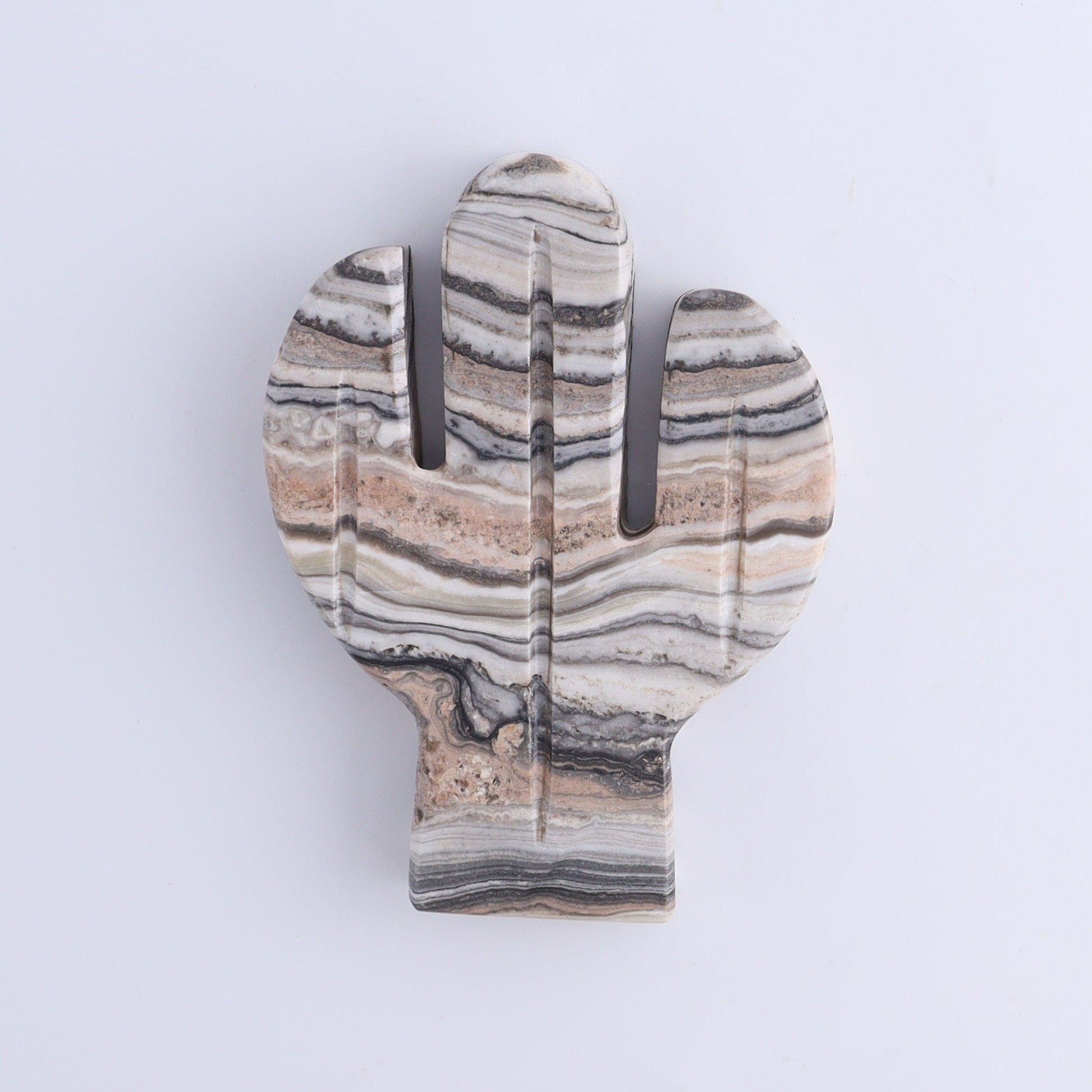 One Cactus Mexican Onyx/Calcite White & Pink Zebra 12 cm - Expert Wholesale and Supplier of Wholesale Crystals & Bulk Gemstones, ["Cactus","Calcite","Catalog Onyx","Mexico","onyx"]