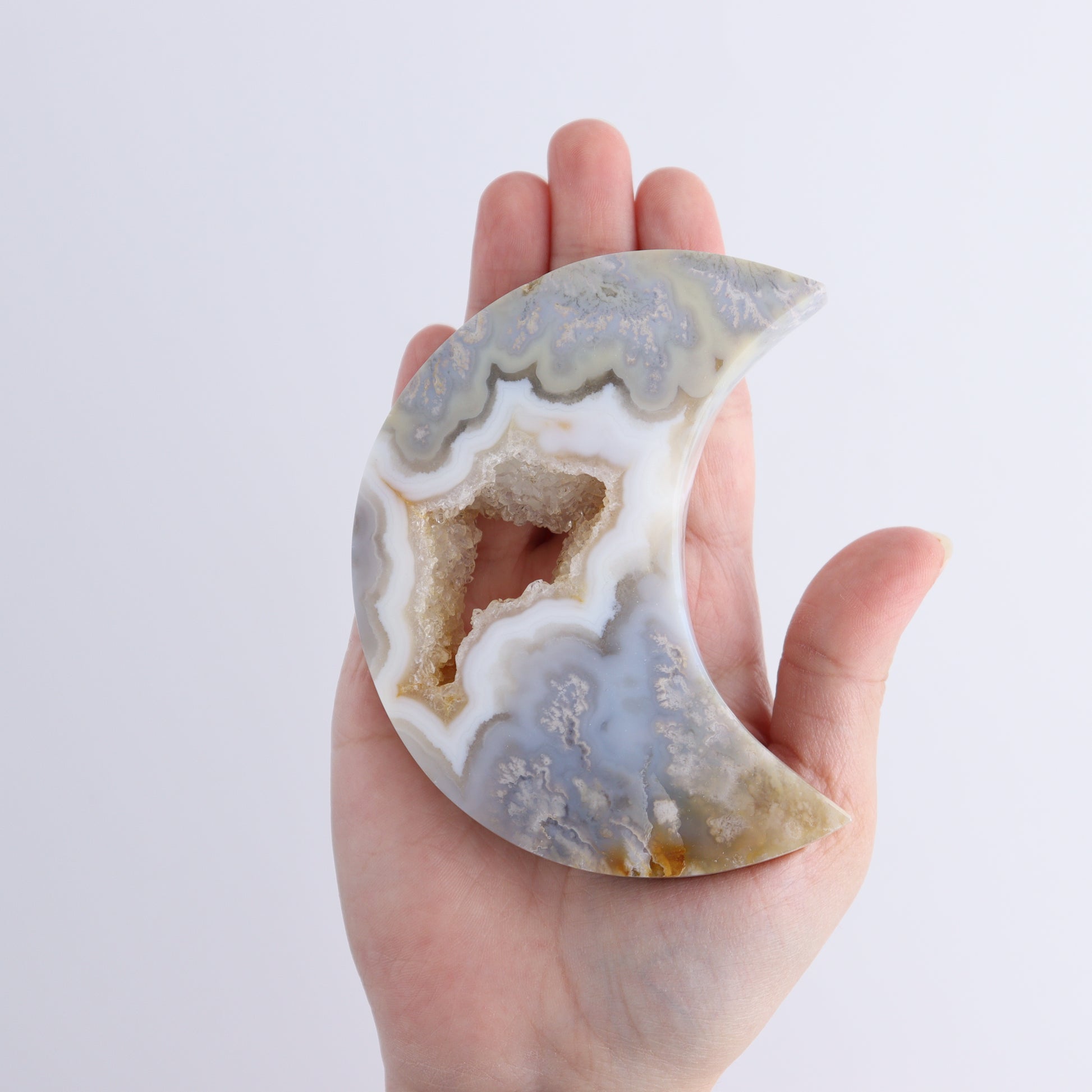 Agate Moons Set of 9 - Expert Wholesale and Supplier of Wholesale Crystals & Bulk Gemstones, ["Agate","moons"]