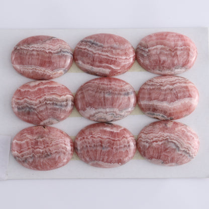 Rhodocrosite Cabs Set of 9 - Expert Wholesale and Supplier of Wholesale Crystals & Bulk Gemstones, ["Cabs","Rhodochrosite"]
