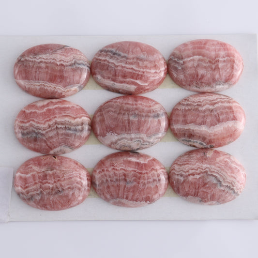 Rhodocrosite Cabs Set of 9 - Expert Wholesale and Supplier of Wholesale Crystals & Bulk Gemstones, ["Cabs","Rhodochrosite"]