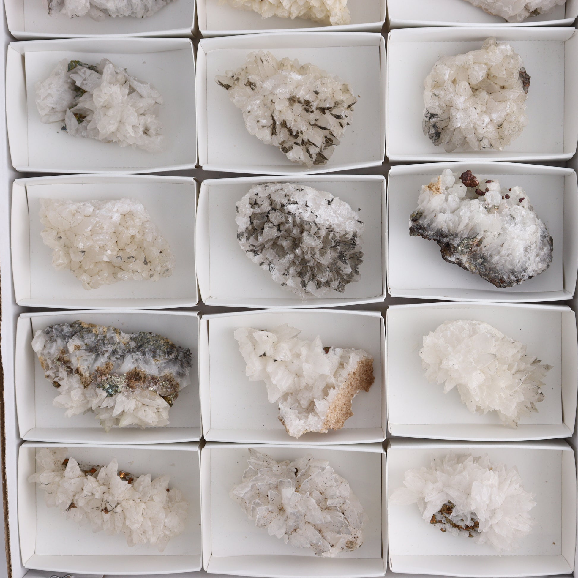 UV Reactive Calcite Flat Set of 18 - Expert Wholesale and Supplier of Wholesale Crystals & Bulk Gemstones, ["Calcite","Freeform","Freeforms","Mexico"]