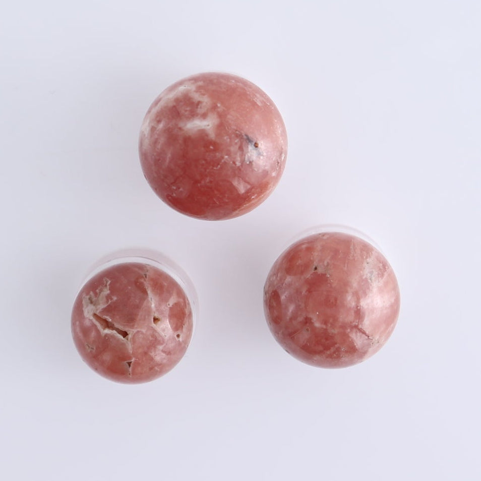 Rhodochrosite Spheres Set of 11