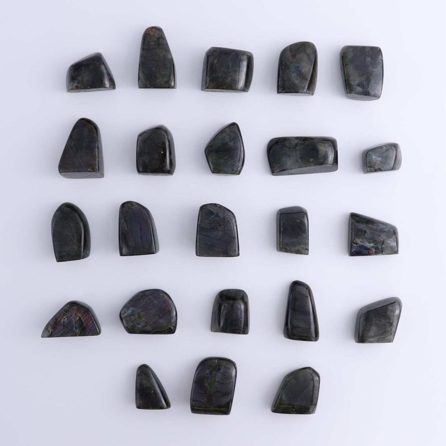 Labradorite Freeform Set of 23 - Expert Wholesale and Supplier of Wholesale Crystals & Bulk Gemstones, ["Freeforms","Labradorite","Madagascar"]