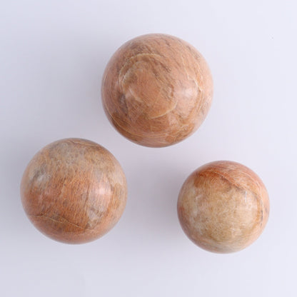 Peach Moonstone Spheres Set of 12 - Expert Wholesale and Supplier of Wholesale Crystals & Bulk Gemstones, ["close_50","Freeforms","Peach Moonstone"]
