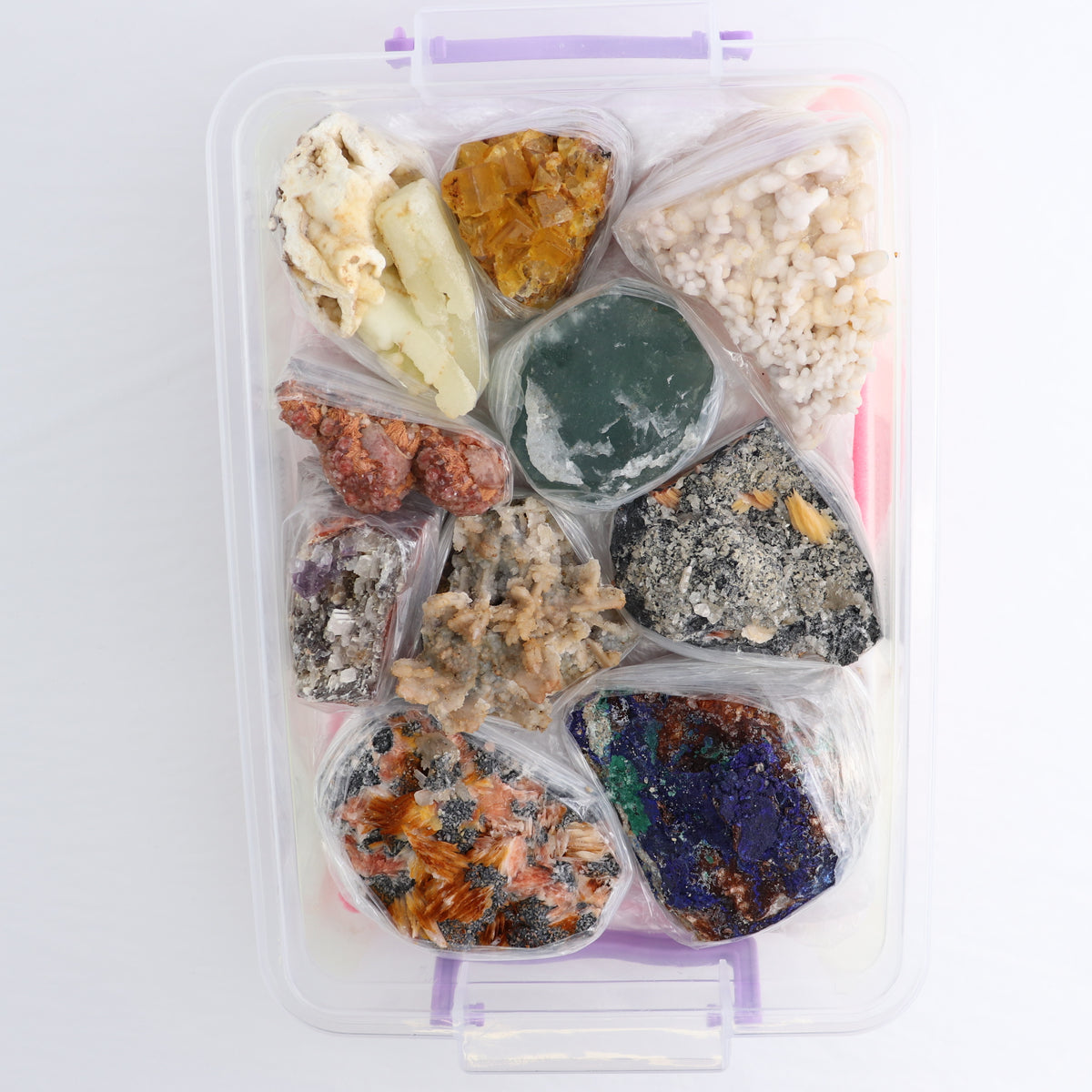 Mixed Minerals Flat from Morocco | Mi Esperanza Minerals | Supplier of Crystals and Onyx
