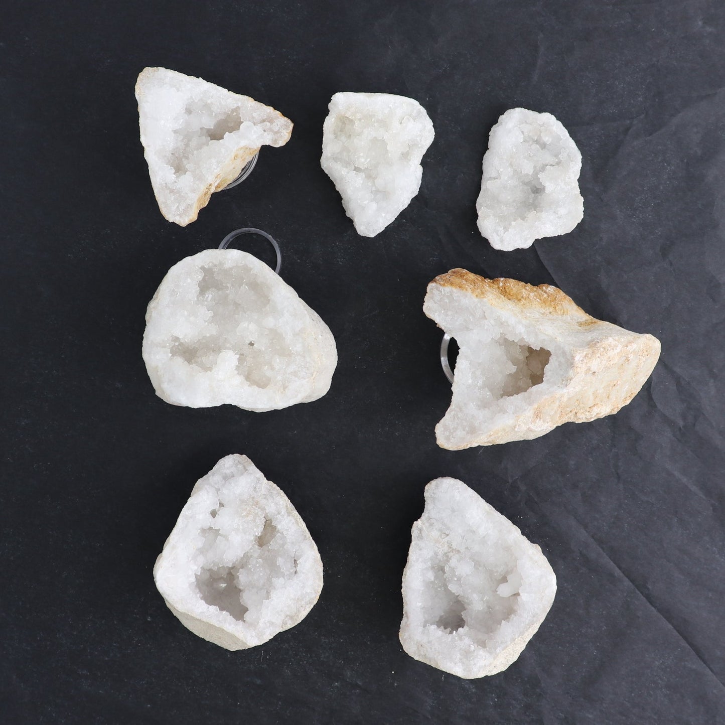 Quartz Geodes Set of 7
