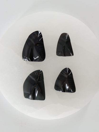 Rainbow Obsidian Carvings Set of 4