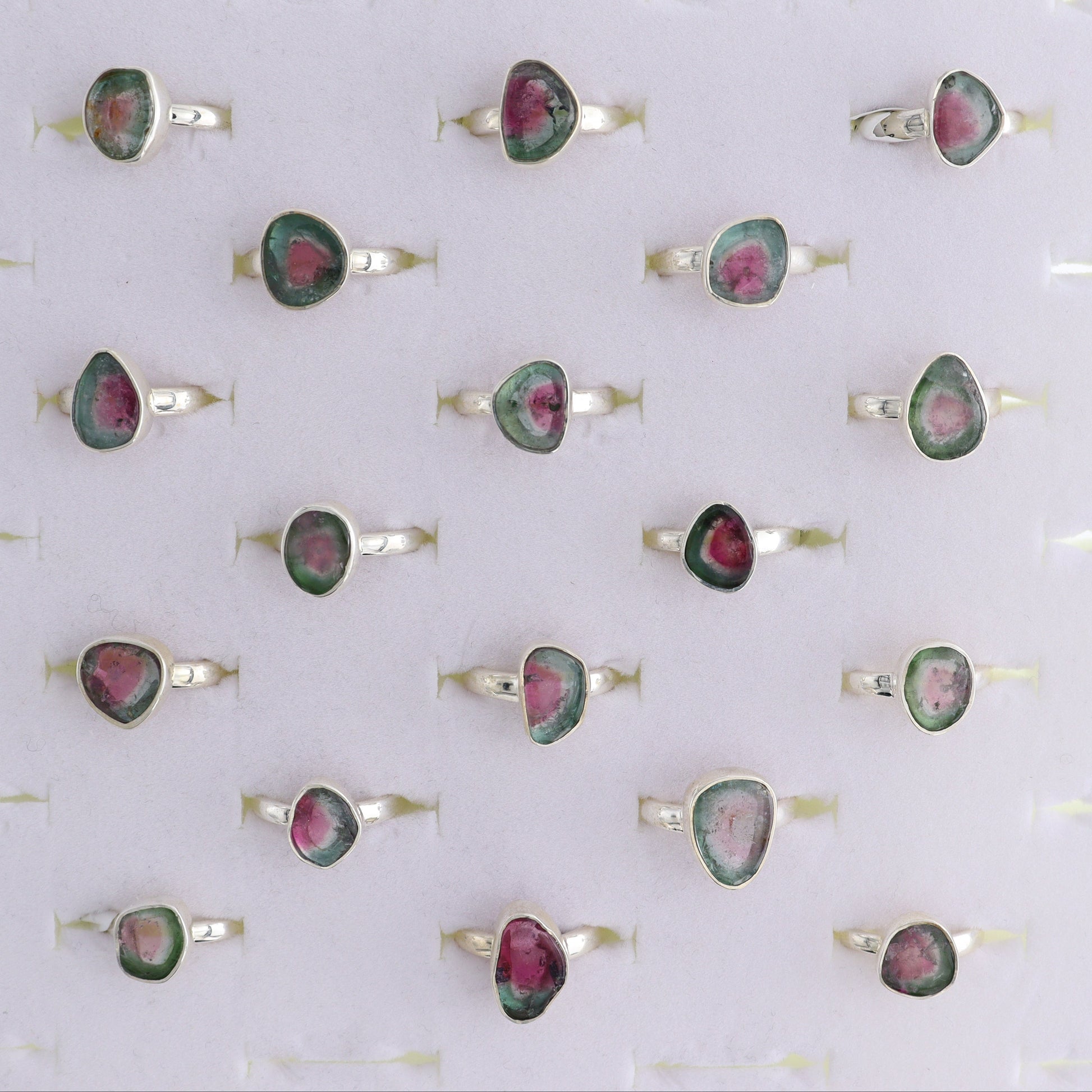 One Watermelon Tourmaline Ring Adjustable - Expert Wholesale and Supplier of Wholesale Crystals & Bulk Gemstones, ["India","Ring","sterling silver","Tourmaline"]