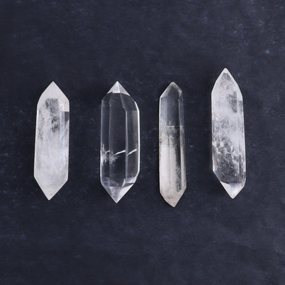 Quartz Faceted Double Points Set of 13 - Expert Wholesale and Supplier of Wholesale Crystals & Bulk Gemstones, ["Brazil","Clear Quartz","Mixed Carvings","Quartz"]