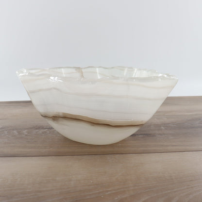Mexican Onyx/Calcite Bowl 12"