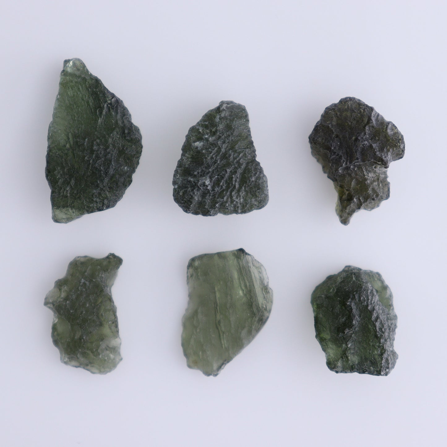 Moldavite Pieces Set of 6 - Expert Wholesale and Supplier of Wholesale Crystals & Bulk Gemstones, ["Czech Republic","Moldavite","Pieces"]