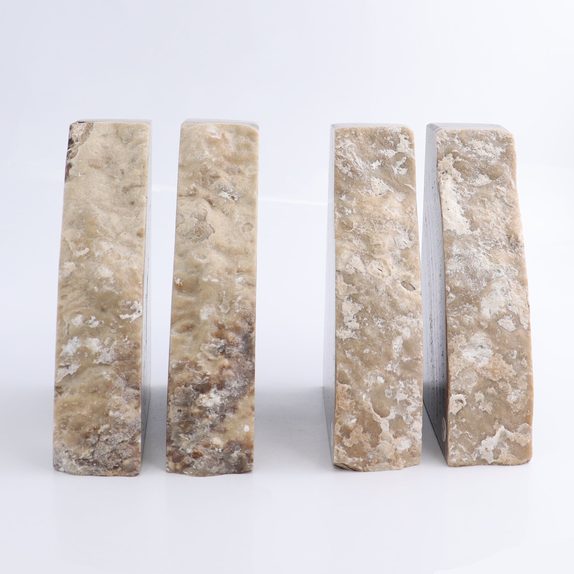 One Pair of Mexican Onyx/Calcite Chocolate Rough Bookends - Expert Wholesale and Supplier of Wholesale Crystals & Bulk Gemstones, ["Bookends","Calcite","Catalog Onyx","Mexico","onyx"]